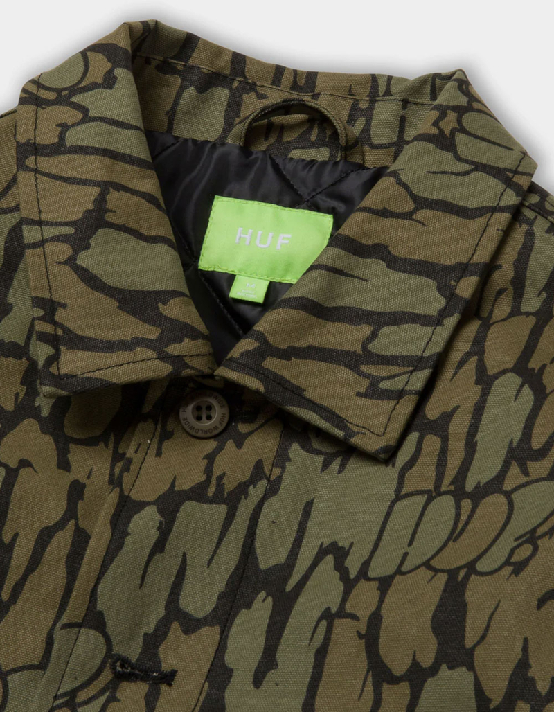HUF Hudson Camo Work Mens Jacket image number 5