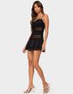 EDIKTED Marcia Chiffon Lacey Mini Dress image number 4