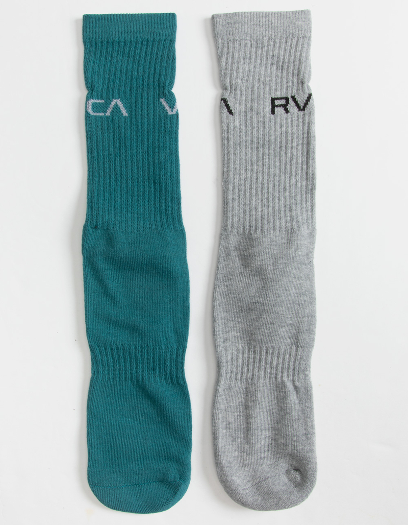 RVCA 2 Pack Basic Logo Mens Crew Socks image number 0