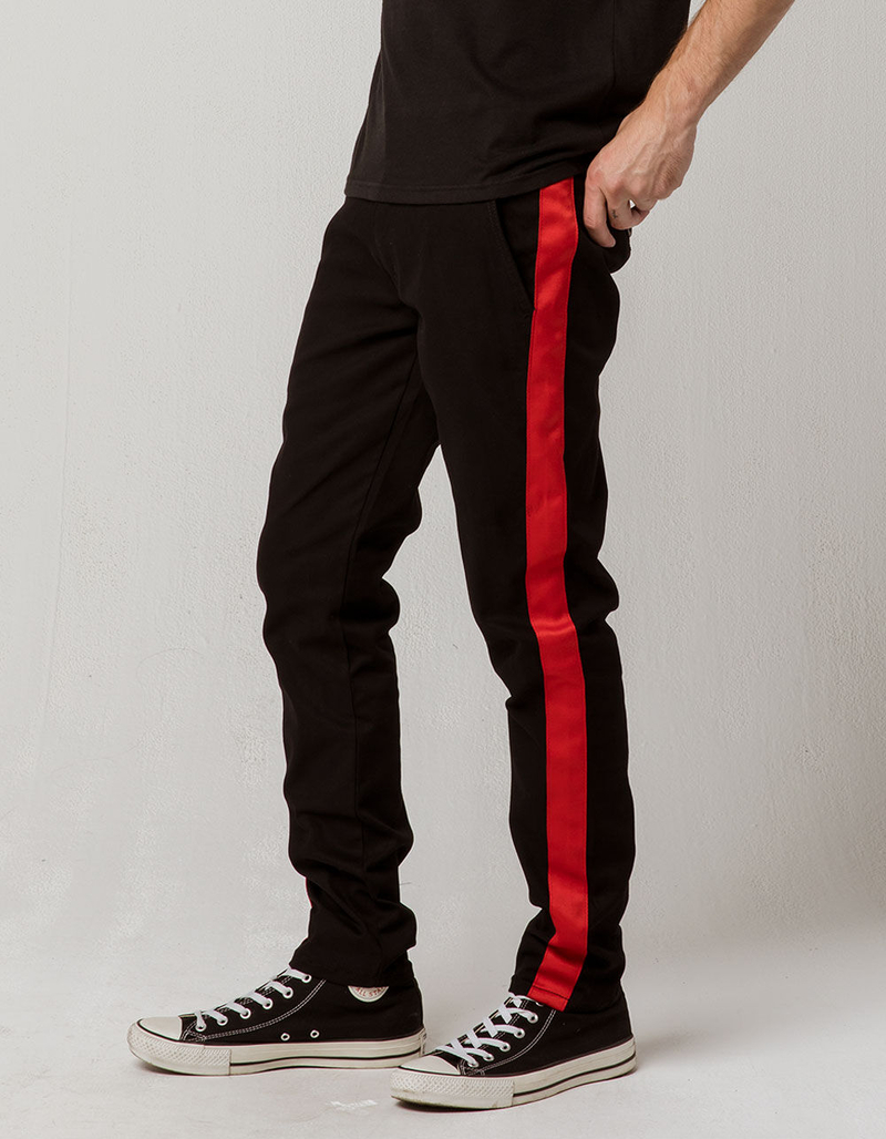 UNCLE RALPH Side Strip Black Mens Pants image number 0