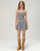 FULL TILT Womens Stripe Tiered Mini Skort image number 1