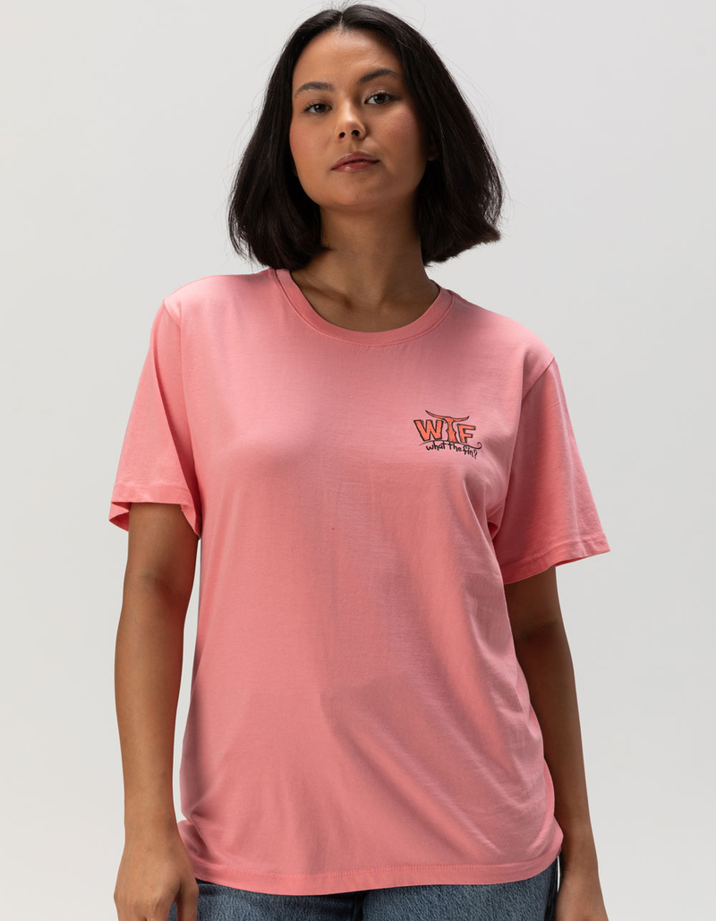 WHAT THE FIN Flip Flops Womens Tee PINK Tillys