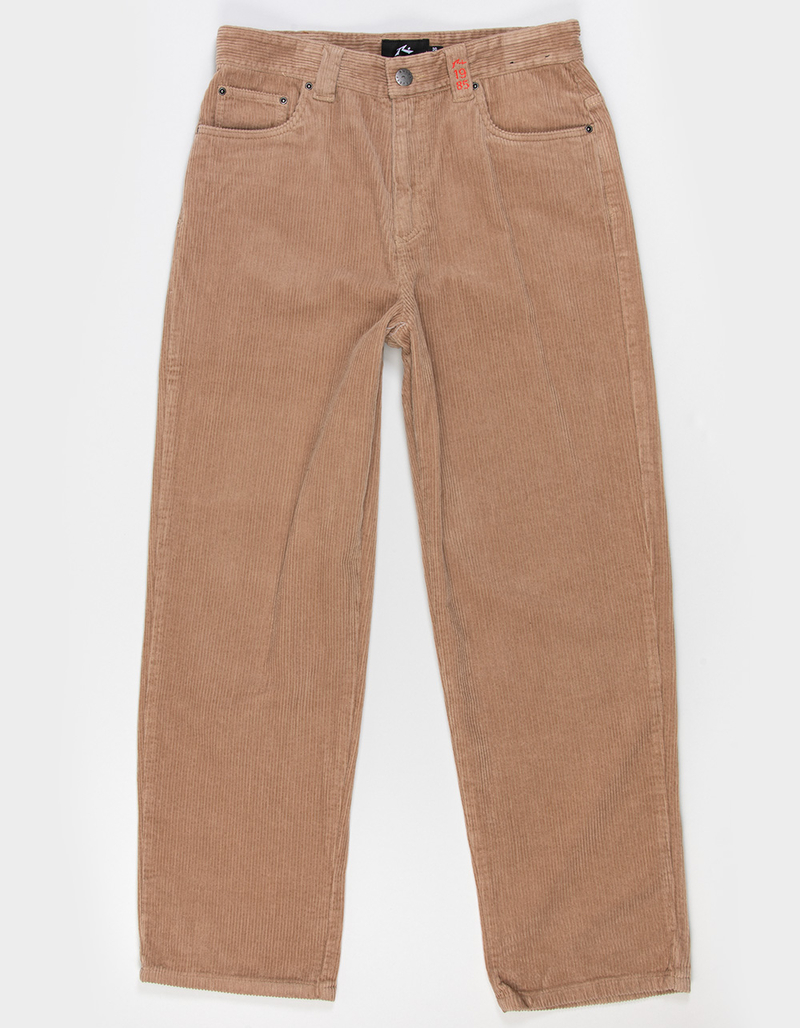 RUSTY Rifts Mens Chunky Corduroy Loose Pants LATTE Tillys