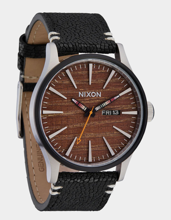 NIXON Sentry Leather Watch Alternative Image
