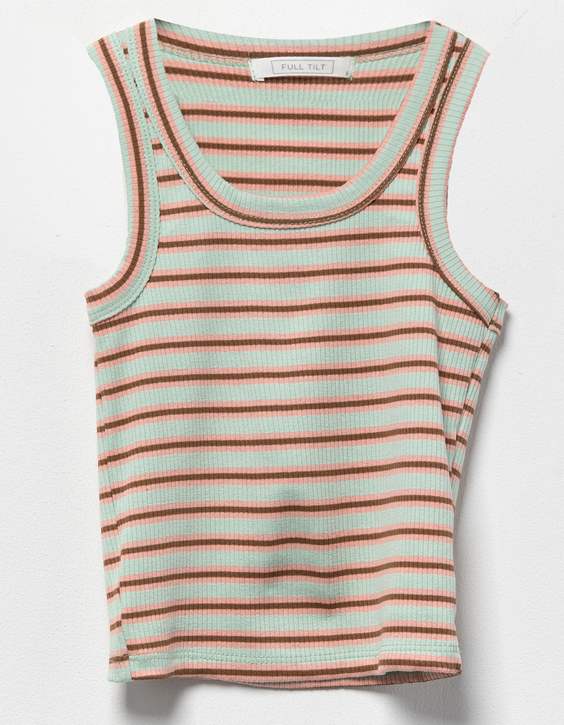FULL TILT Girls Stripe Tank Top image number 0