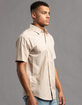 RSQ Mens Solid Chambray Button Up Shirt image number 4