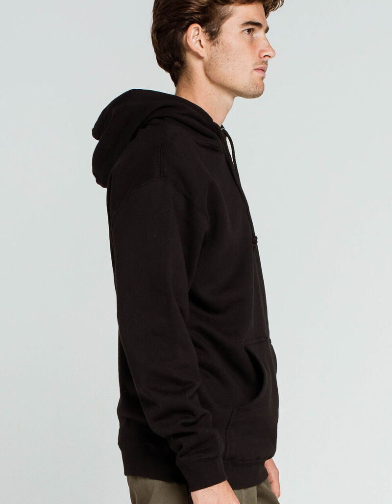 RSQ Heavyweight Mens Black Pullover Hoodie BLACK 390663100