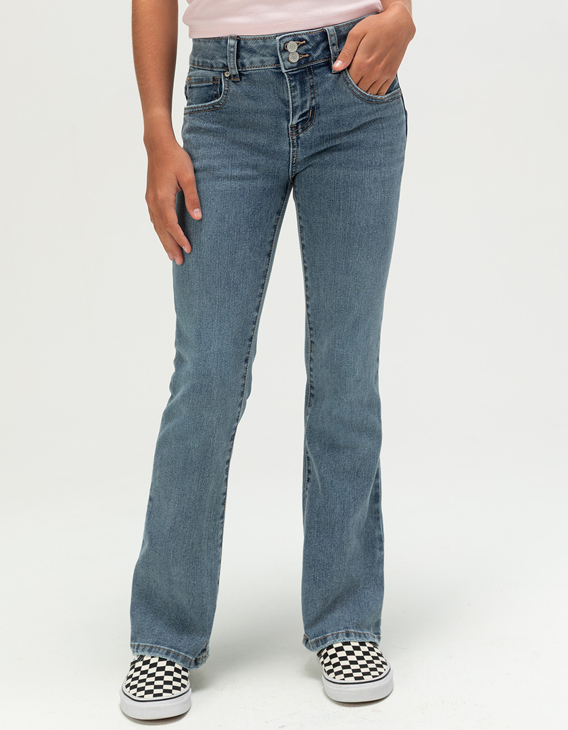RSQ Girls Embroidery Flare Jeans image number 6
