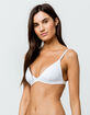 FULL TILT Basic Triangle White Bralette image number 3
