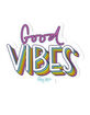 PURA VIDA Good Vibes Script Sticker image number 1
