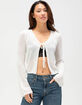 FULL TILT Tie Front Womens Cardigan image number 1