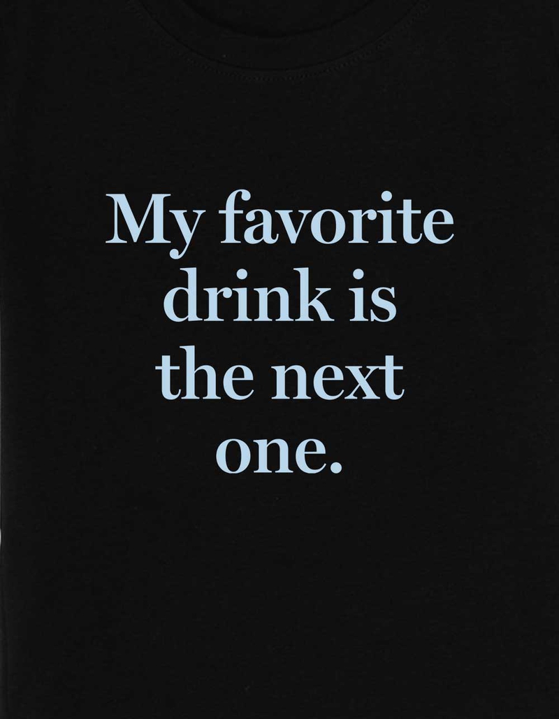 DRINK Favorite Drink Womens Baby Tee image number 2