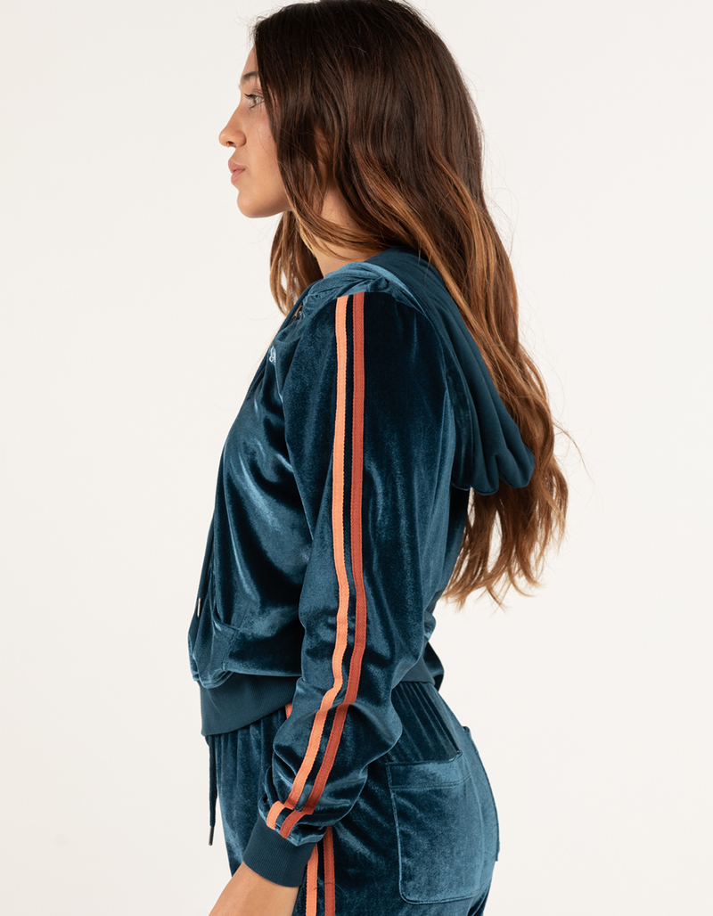 BODY GLOVE Womens Zip Up Crop Hoodie image number 1