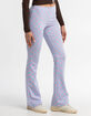 RSQ Womens Checker Flare Pants image number 4