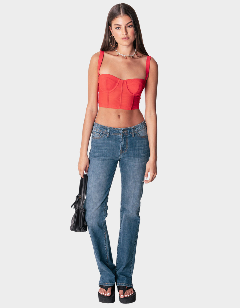 EDIKTED Aubrey Low Rise Jeans image number 1