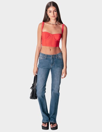 EDIKTED Aubrey Low-Rise Jeans Alternative Image