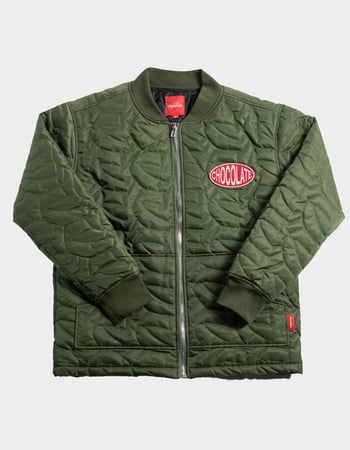 CHOCOLATE Chunk C Mens Quilted Jacket Primary Image