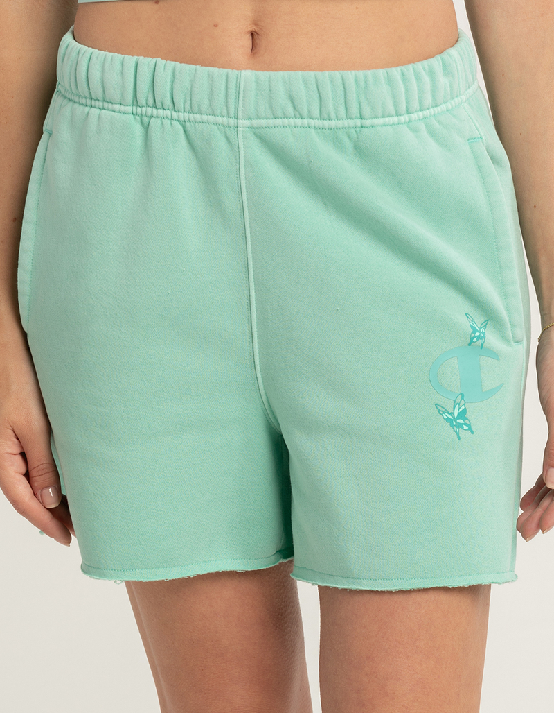 CHAMPION Sun Dye Womens Boyfriend Fleece Shorts image number 1