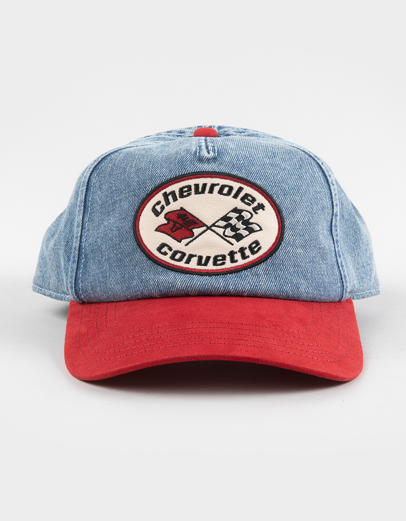 AMERICAN NEEDLE Chevrolet Corvette Womens Snapback Hat image number 1