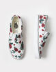 VANS Roses Womens Classic Slip-On Shoes image number 5