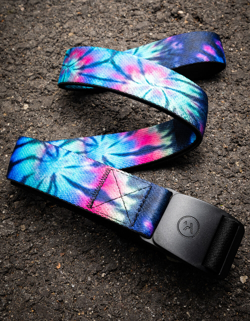 ARCADE Ace Rainbow Tie Dye Mens Belt image number 1