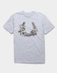 FLORAL Horseshoe Flowers Unisex Tee image number 1