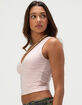 TILLYS Womens Butter Soft V-Neck Tank Top image number 3