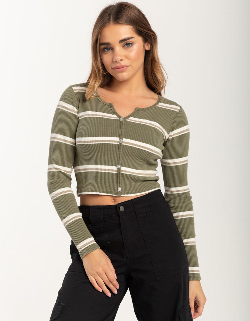 FIVESTAR GENERAL CO. Womens Stripe Baby Tee image number 0