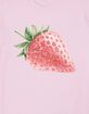 STRAWBERRY Vintage Distressed Unisex Tee image number 2