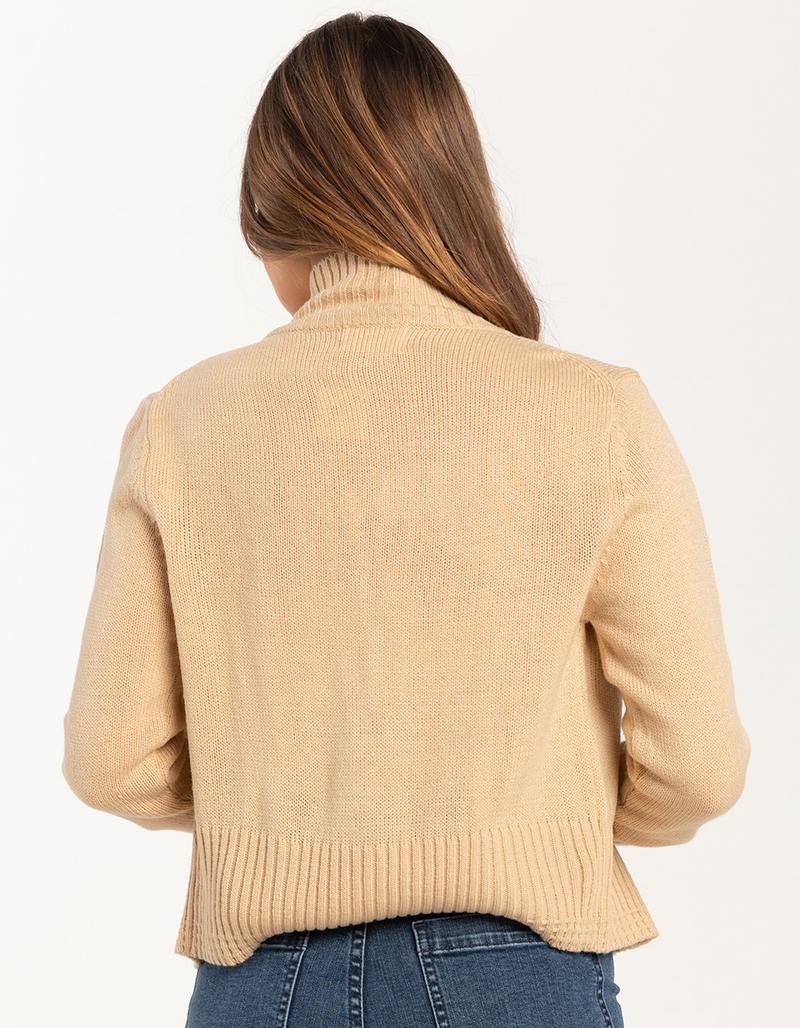 POOF Zip Front Womens Sweater image number 2