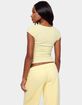 EDIKTED Chari Ribbed Scoop Neck Tee image number 3