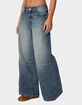 EDIKTED Skater Girl Washed Low Rise Jeans image number 4