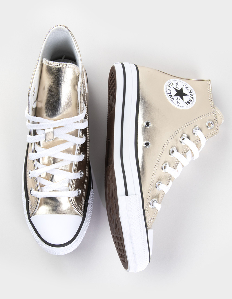 CONVERSE Chuck Taylor All Star Metallic Womens High Top Shoes image number 5