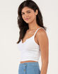 BOZZOLO Split Neck Womens Tank Top image number 2