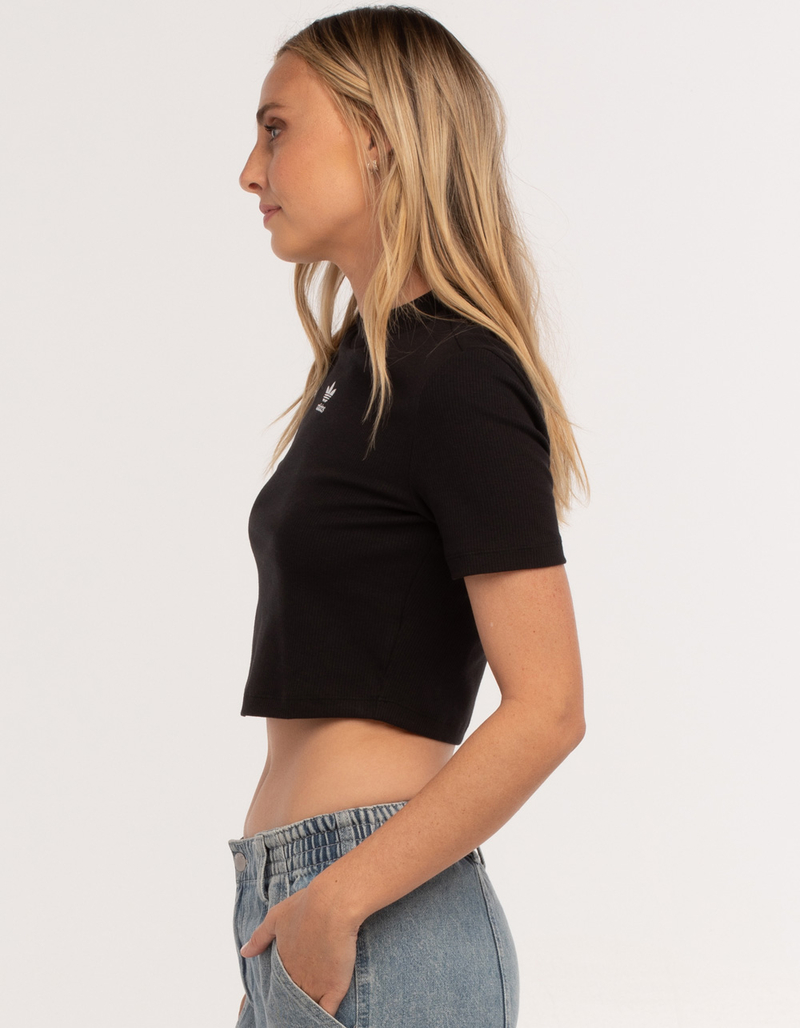 ADIDAS Adicolor Essentials Womens Rib Cropped Tee image number 1