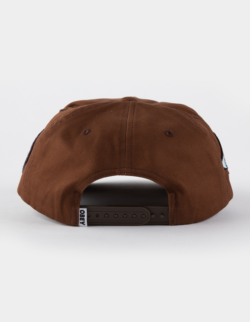 OBEY Frank 5 Panel Mens Snapback Hat image number 1