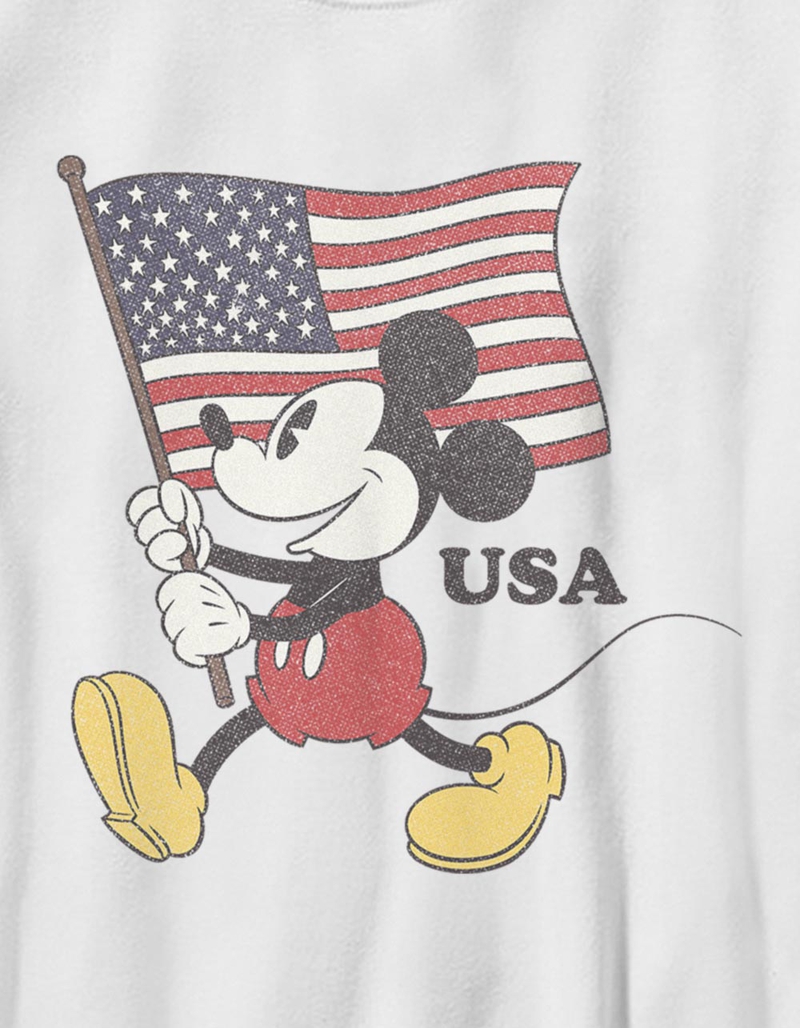 DISNEY Mickey USA Flag Carry Unisex Kids Tee image number 1