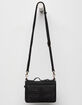 VIOLET RAY Peyton Whipstitch Black Wallet Crossbody Bag image number 1