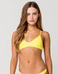 RVCA Cross Back Bralette Yellow Bikini Top image number 1
