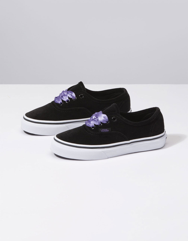 VANS Velvet Authentic Black & Vero Kids Shoes image number 1