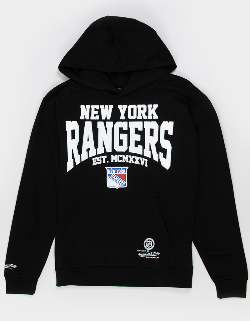 MITCHELL & NESS NHL New York Rangers Home Team Mens Hoodie BLACK Tillys