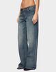 EDIKTED Della Waist Scarf Low Rise Baggy Jeans image number 2