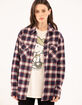 RSQ Womens Plaid Oversized Flannel image number 5