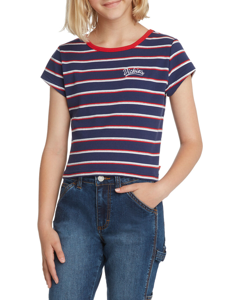 DICKIES Stripe Crop Girls Baby Tee image number 2