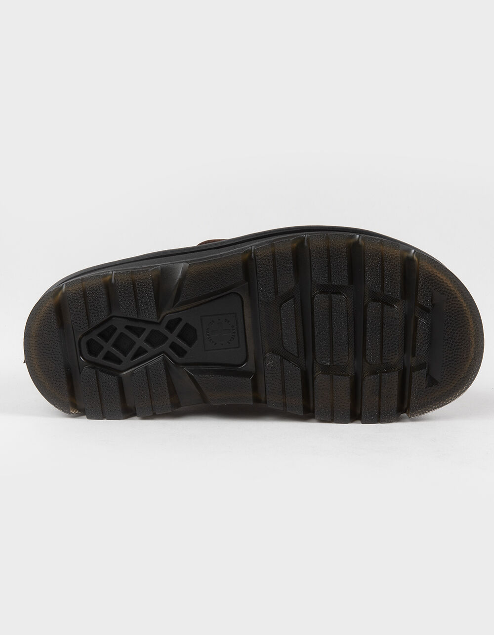 DR. MARTENS Zebzag Flower Womens Slides - DARK BROWN - 8 | Tillys