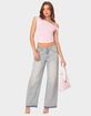 EDIKTED Lace Bow Asymmetric Top image number 4