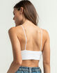 FULL TILT Lace Texture White Bralette image number 3