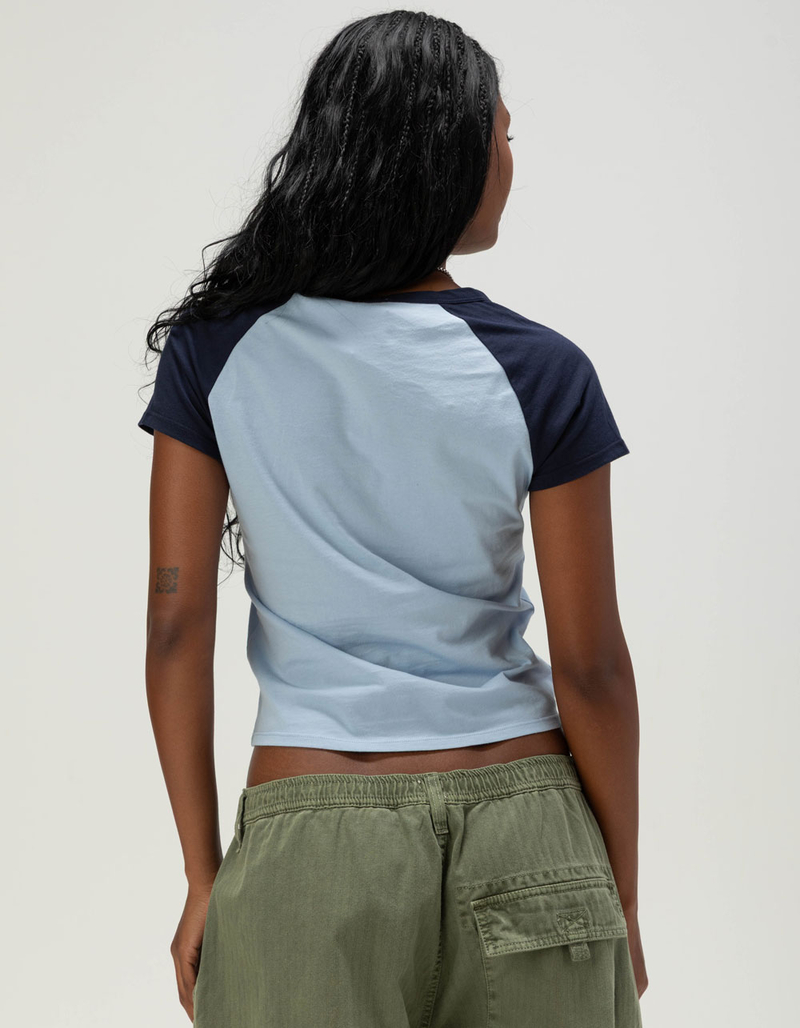 TILLYS Womens Solid Raglan Tee image number 3