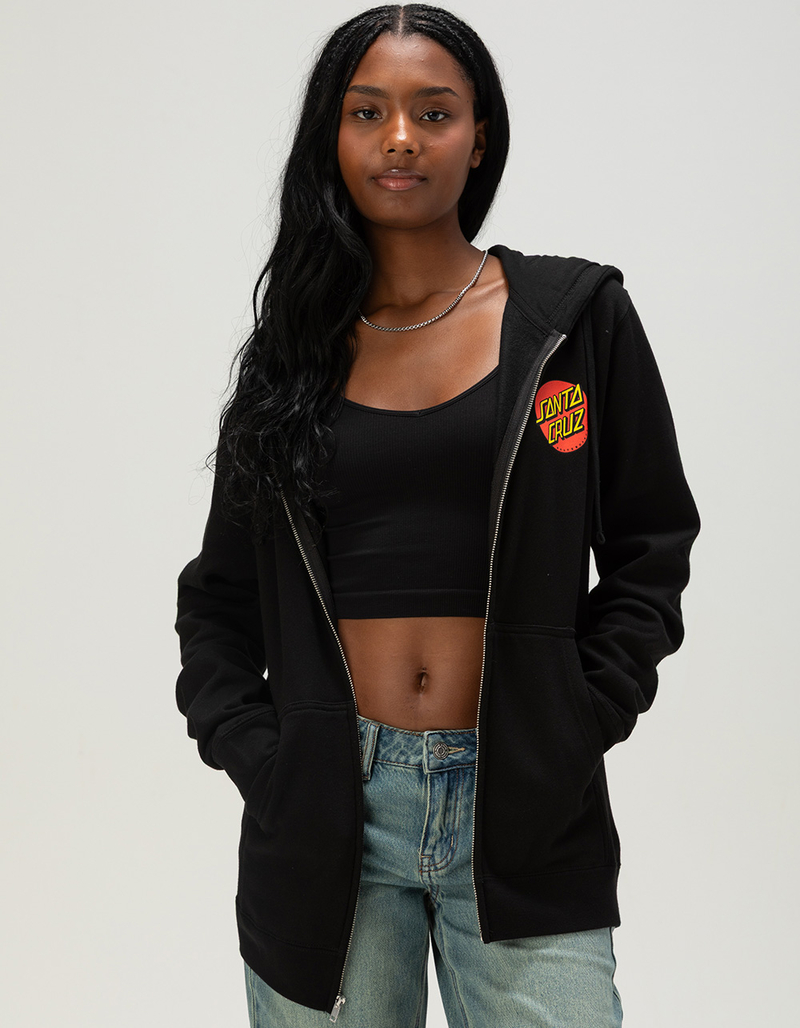 SANTA CRUZ Classic Dot Womens Zip-Up Hoodie image number 1