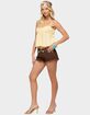 EDIKTED Byrdie Ruched Babydoll Tank Top image number 5